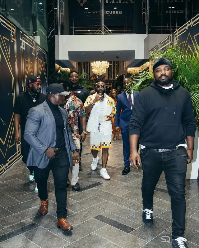 Davido outfit in Casablanca and Off-White, 2023