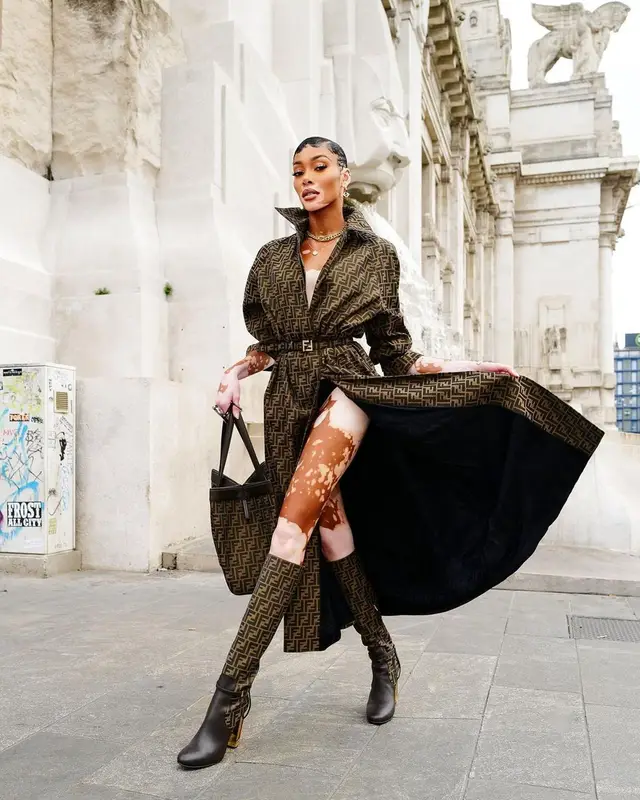 Winnie Harlow outfit in Fendi, 2023