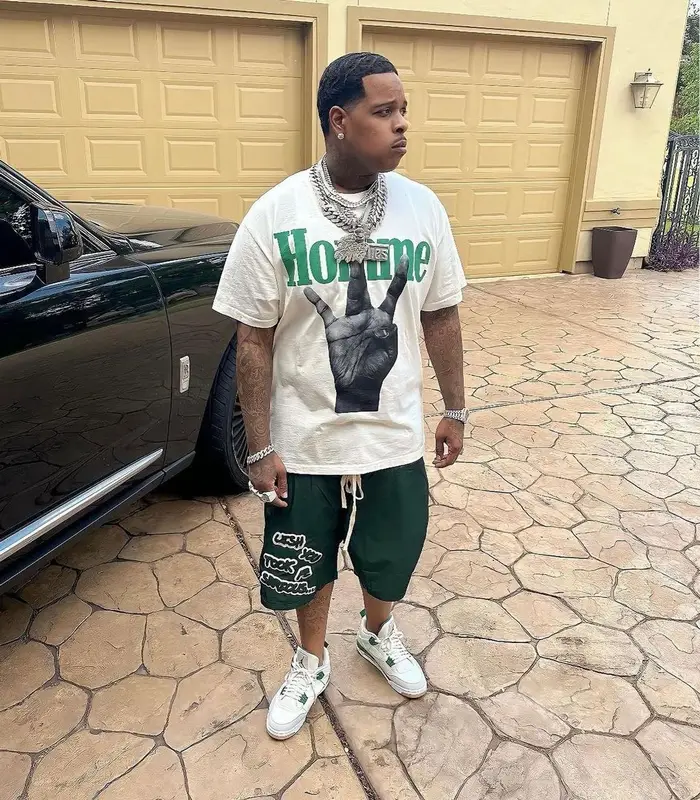 Finesse2tymes outfit in Homme + Femme, Jordan, and Louis Vuitton, 2023