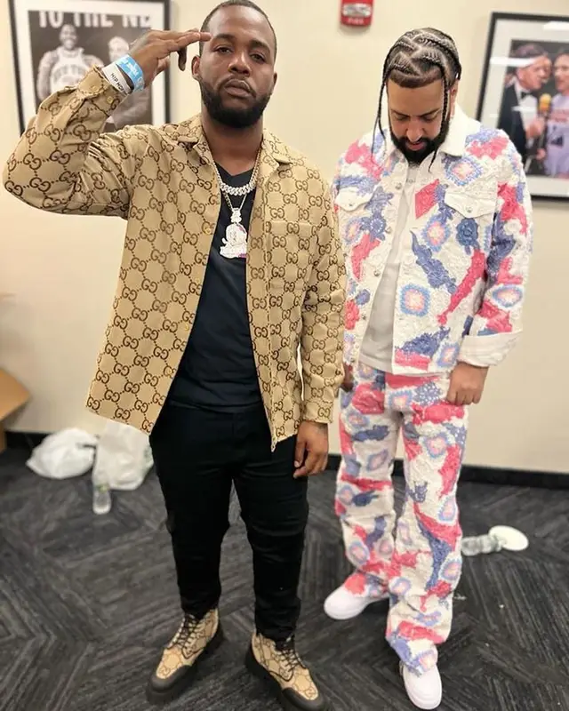 Teejay outfit in Gucci and Amiri, 2023