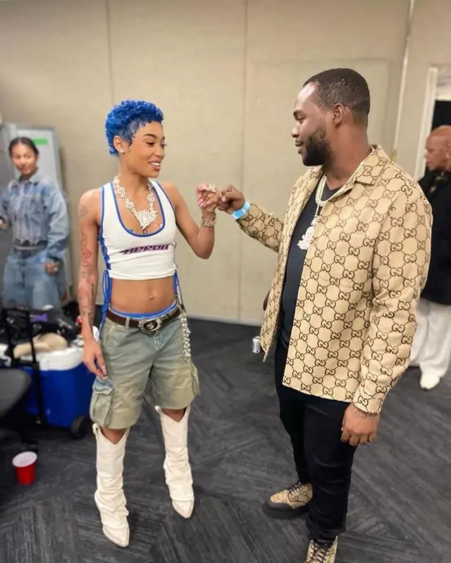 Teejay outfit in Gucci and Amiri, 2023