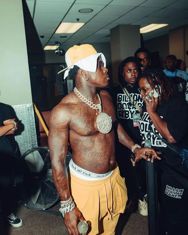 DaBaby outfit in Hollywoodhunna, Lanvin, and Balenciaga, 2023