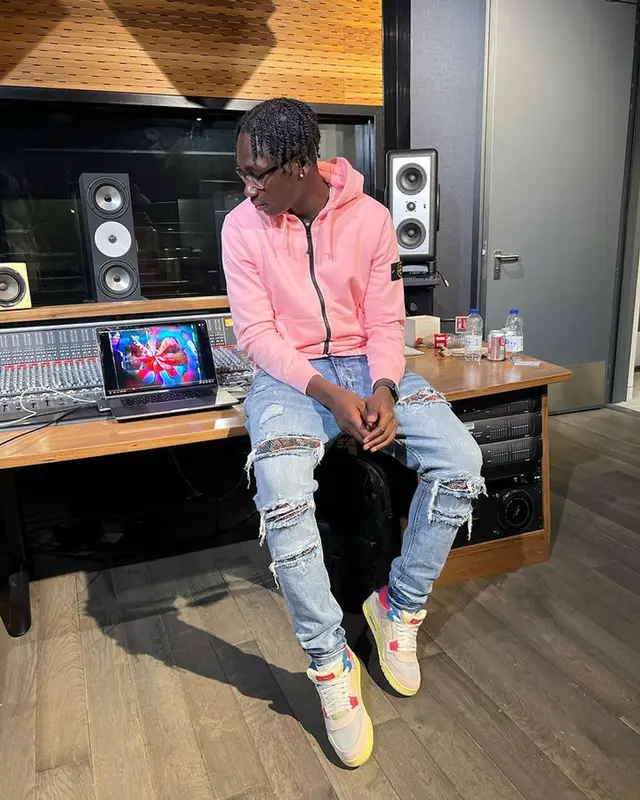 J1mulla outfit in Stone Island, Jordan, and Ray-Ban, 2023