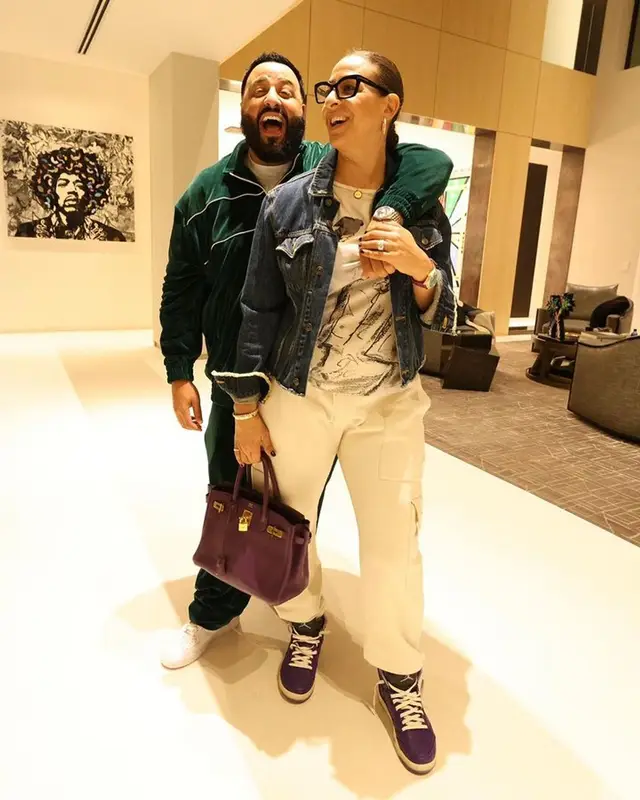 DJ Khaled outfit in Celine and Nike, 2023