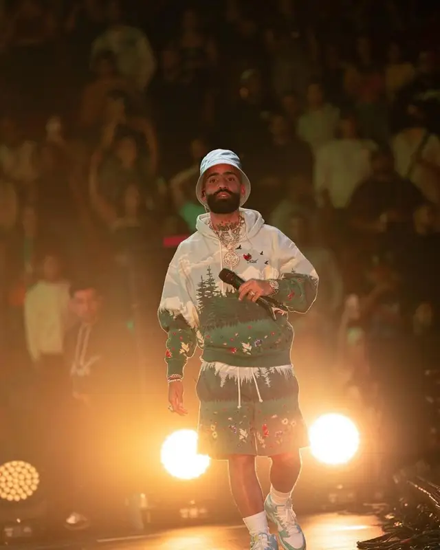 Arcangel outfit in Kith, Jordan, and Prada, 2023