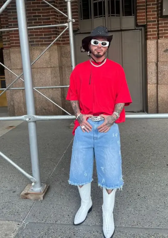 J Balvin outfit in Chew Forever, 2023
