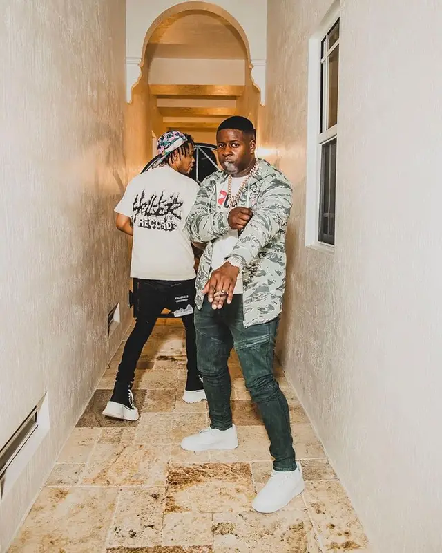 Blac Youngsta outfit in Diesel and Nike, 2023
