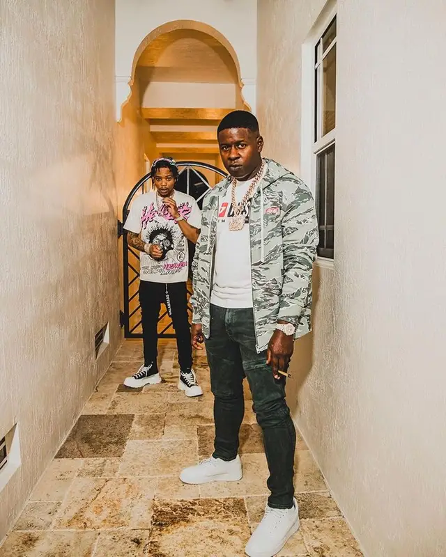 Blac Youngsta outfit in Diesel and Nike, 2023