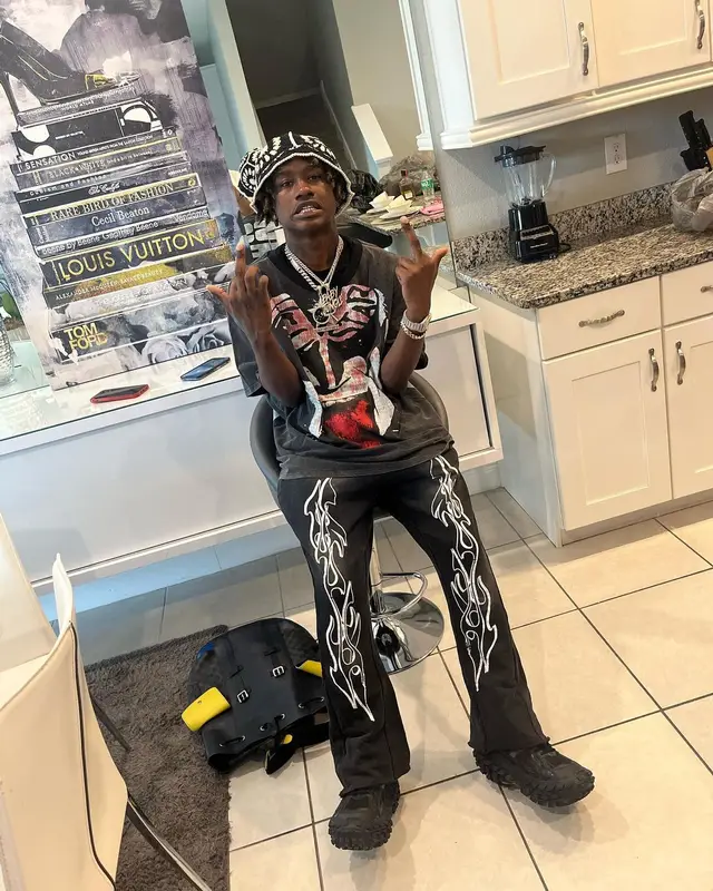 Baby Jungle outfit in Hellstar, Balenciaga, and Shein, 2023