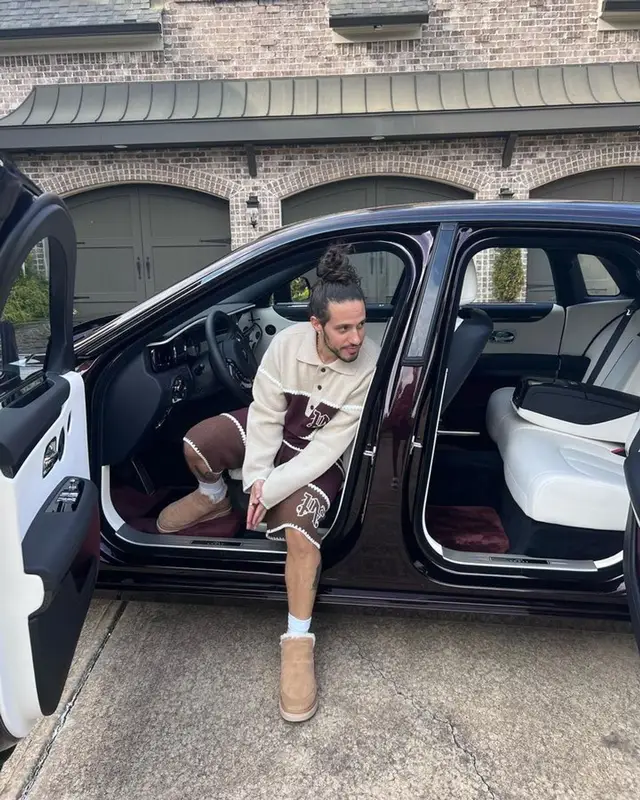 Russ outfit in Palm Angels and Amiri, 2023