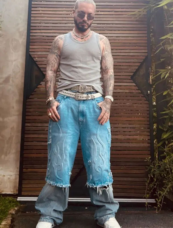 J Balvin outfit in Chew Forever, 2023