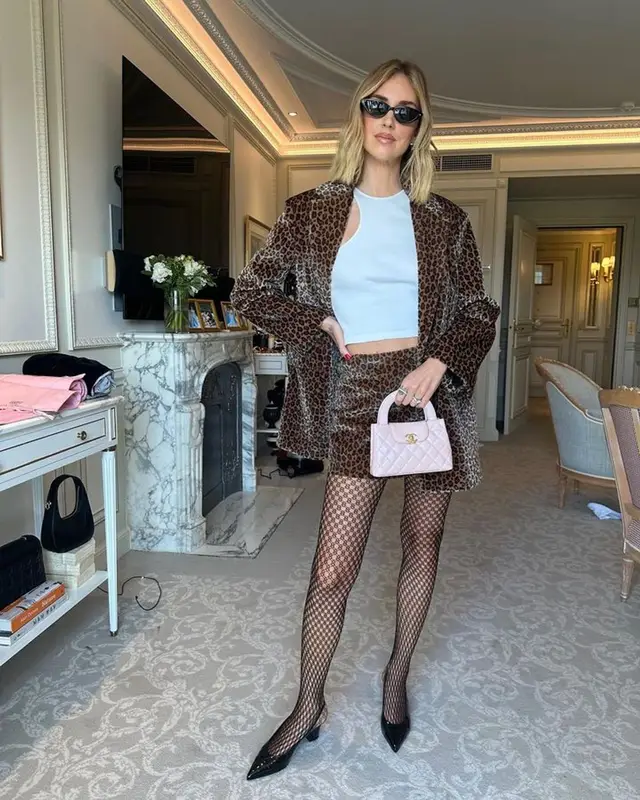 Chiara Ferragni outfit in Max&Co and Chanel, 2023