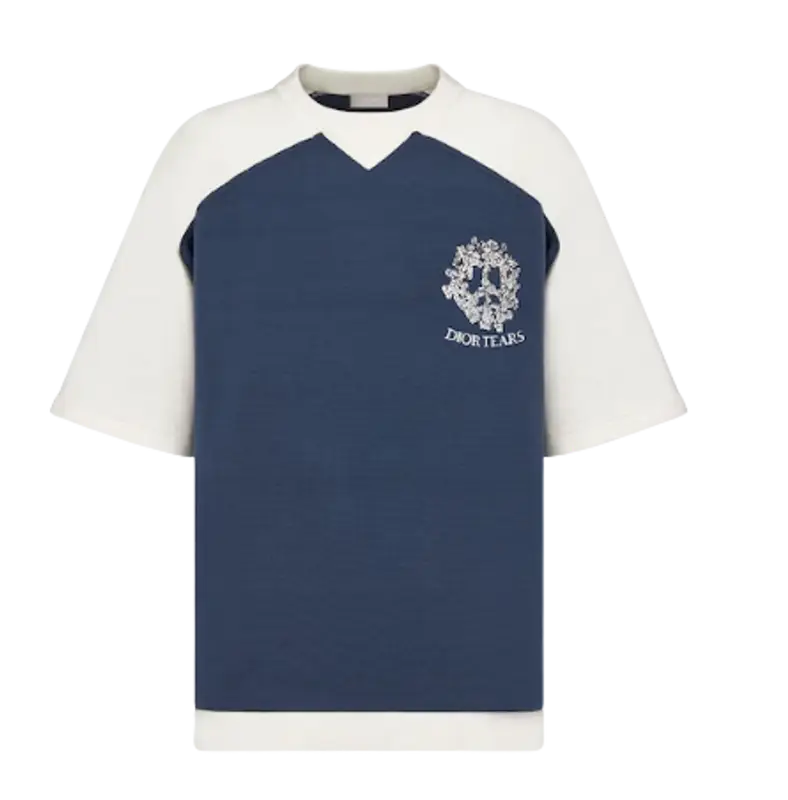 Dior Blue White Cotton Jersey $1400