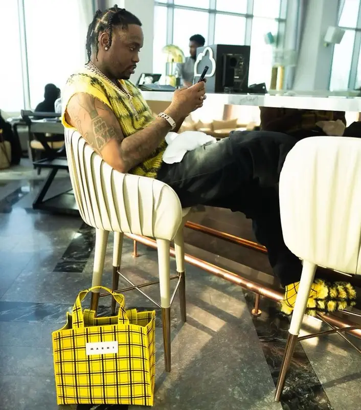 Fivio Foreign outfit in Marni, 2023