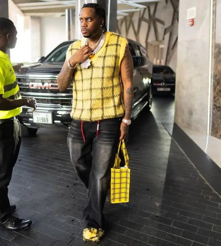Fivio Foreign outfit in Marni, 2023