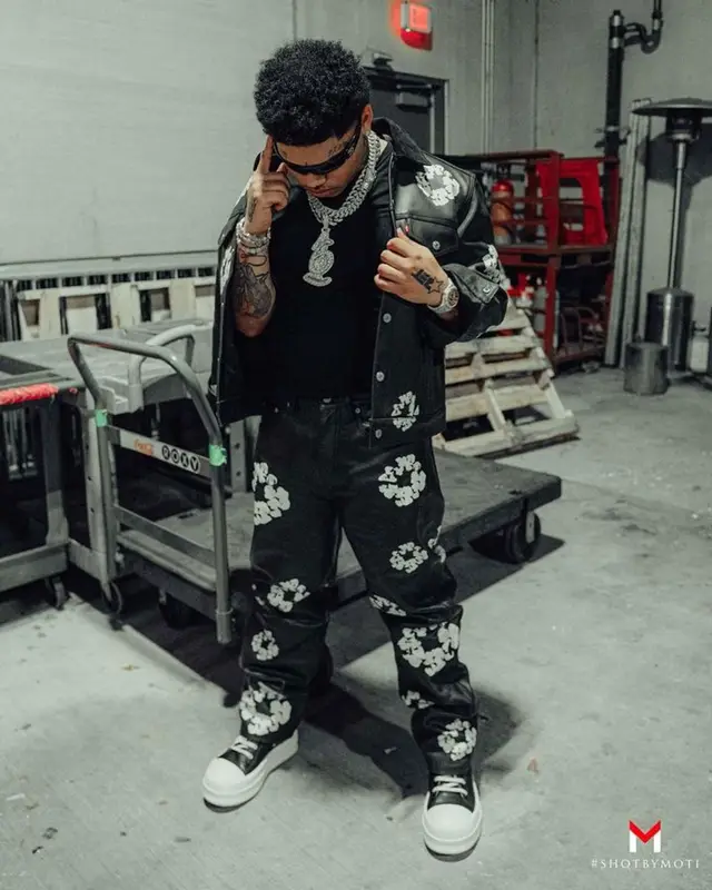 No Cap outfit in Denim Tears and Rick Owens, 2023