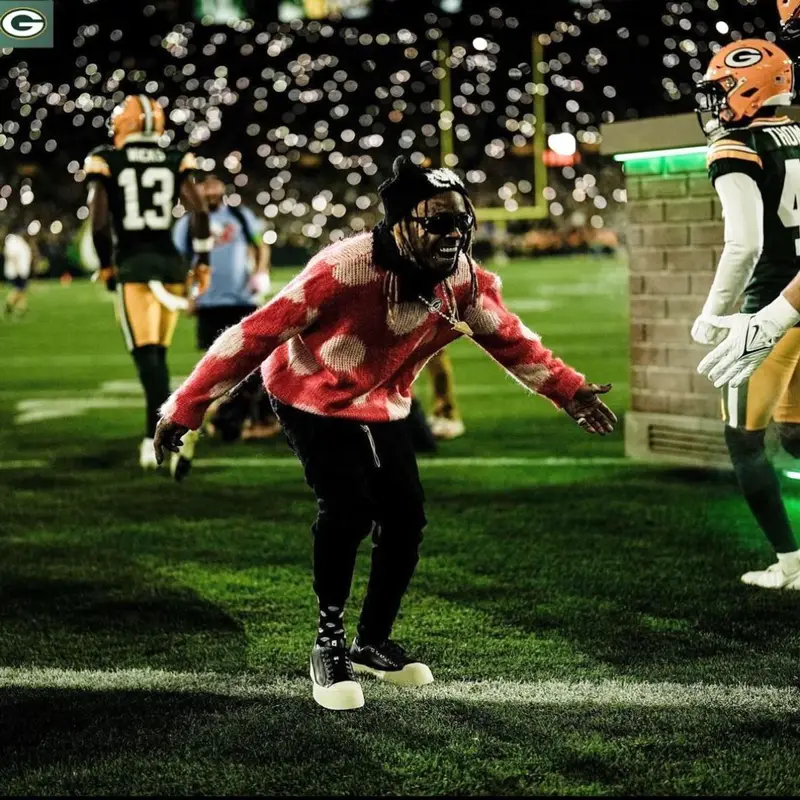 Lil Wayne outfit in Rick Owens and Marni, 2023