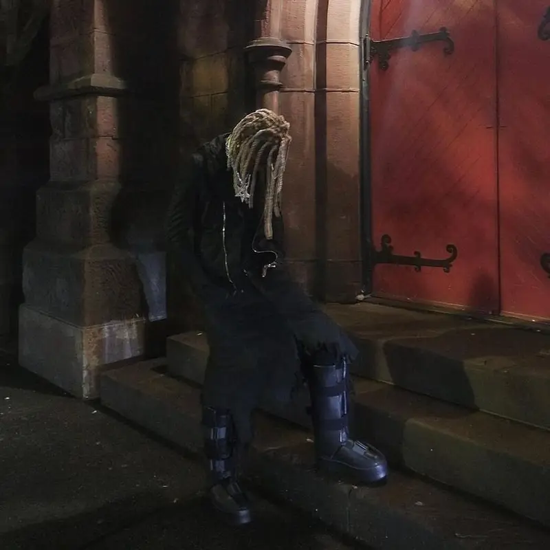 Destroy Lonely outfit in Rick Owens, 2023