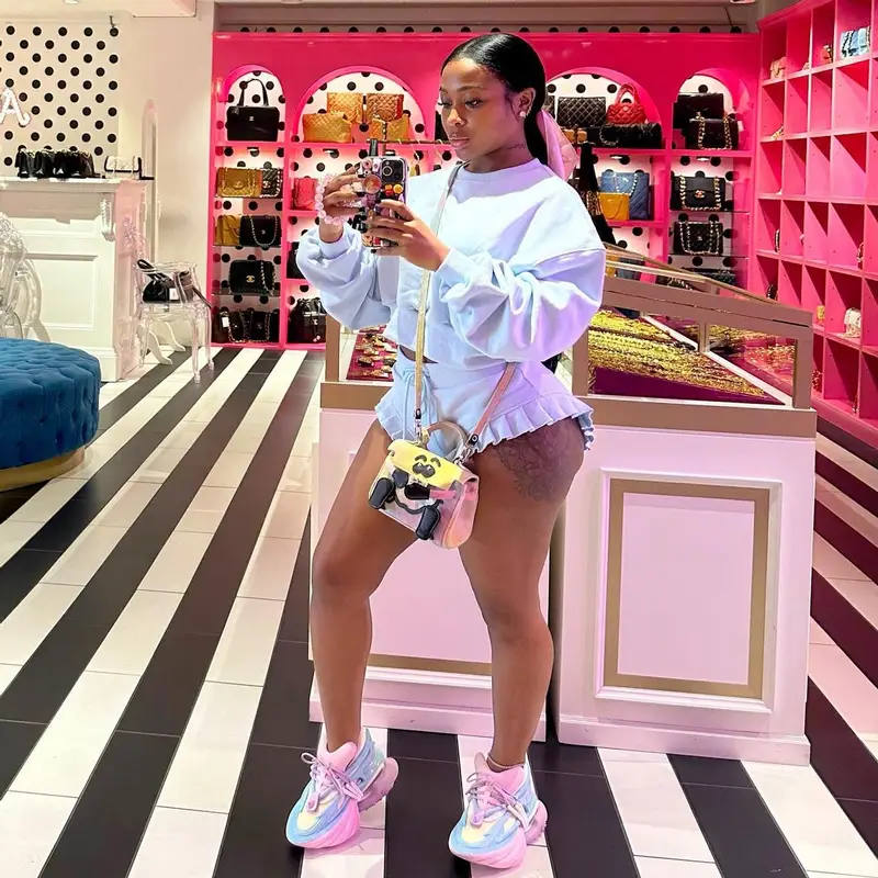 Jayda Wayda outfit in Char Workroom, Balmain, and Readymade, 2023