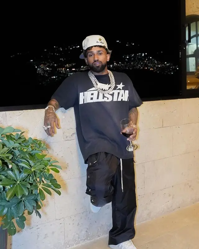 Bryant Mayers outfit in Hellstar, Adidas, and Bad Bunny Merch, 2023