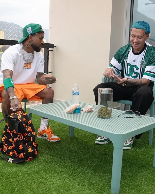 Bryant Mayers outfit in Kith, Supreme, and Hanes, 2023