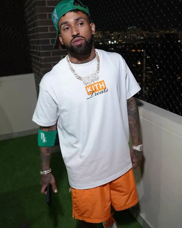 Bryant Mayers outfit in Kith, Supreme, and Hanes, 2023