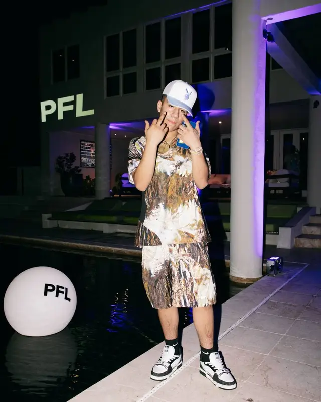 Chino Pacas outfit in Nike, Playboy, and Nocta, 2023