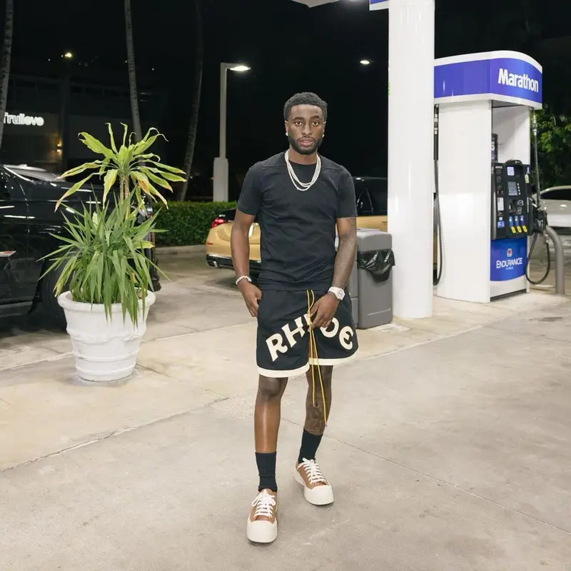 Lil Dann outfit in Rhude and Marni, 2023