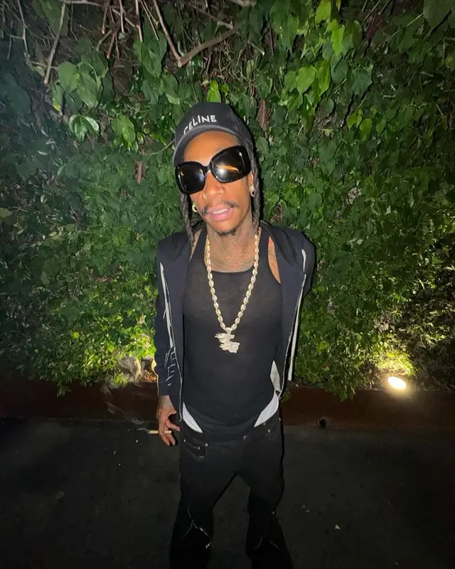 Wiz Khalifa outfit in Rick Owens and Celine, 2023