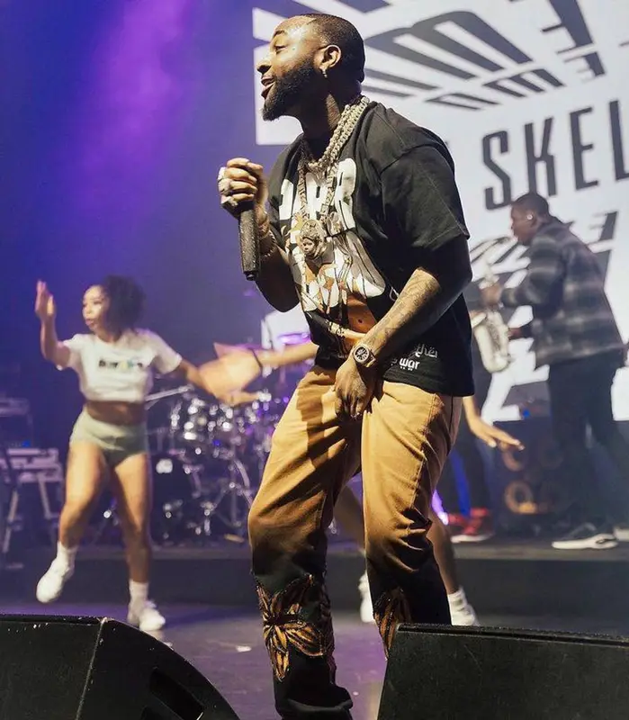 Davido outfit in Paper Round, 2023