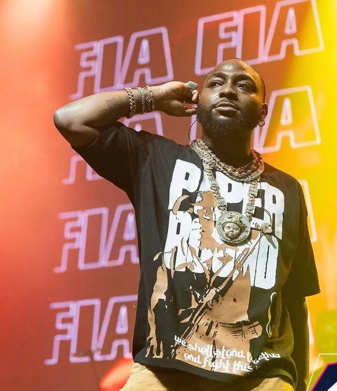 Davido outfit in Paper Round, 2023