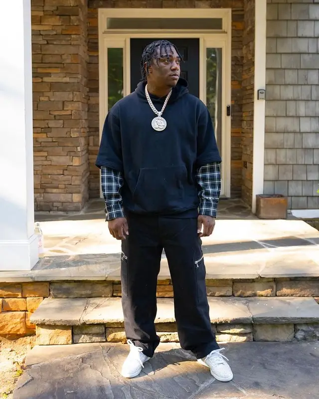 Fredo Bang outfit in Marni, Givenchy, and Nike, 2023
