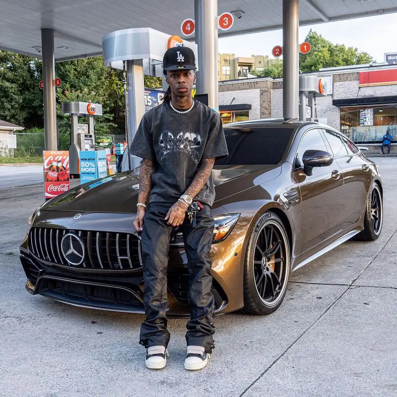 PappiiQ outfit in Lovesick, Rick Owens, and New Era, 2023