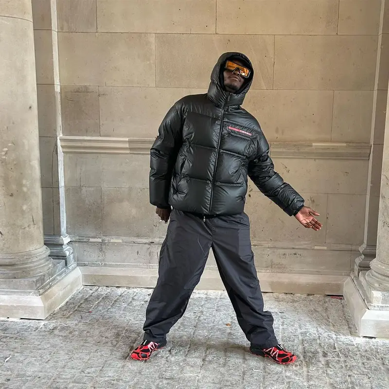 ASAP Nast outfit in Prada, Salomon, and Walter van Beirendonck, 2023