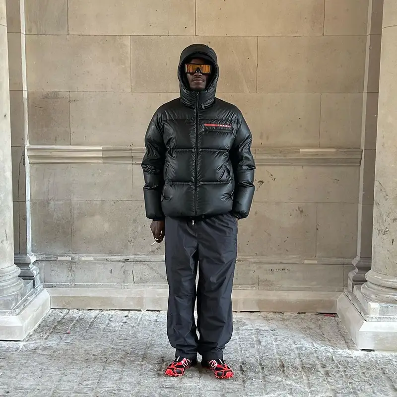 ASAP Nast outfit in Prada, Salomon, and Walter van Beirendonck, 2023