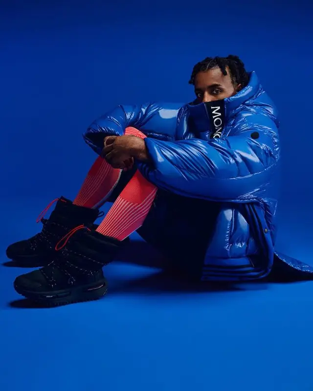 Jules Kounde outfit in Adidas and Moncler, 2023