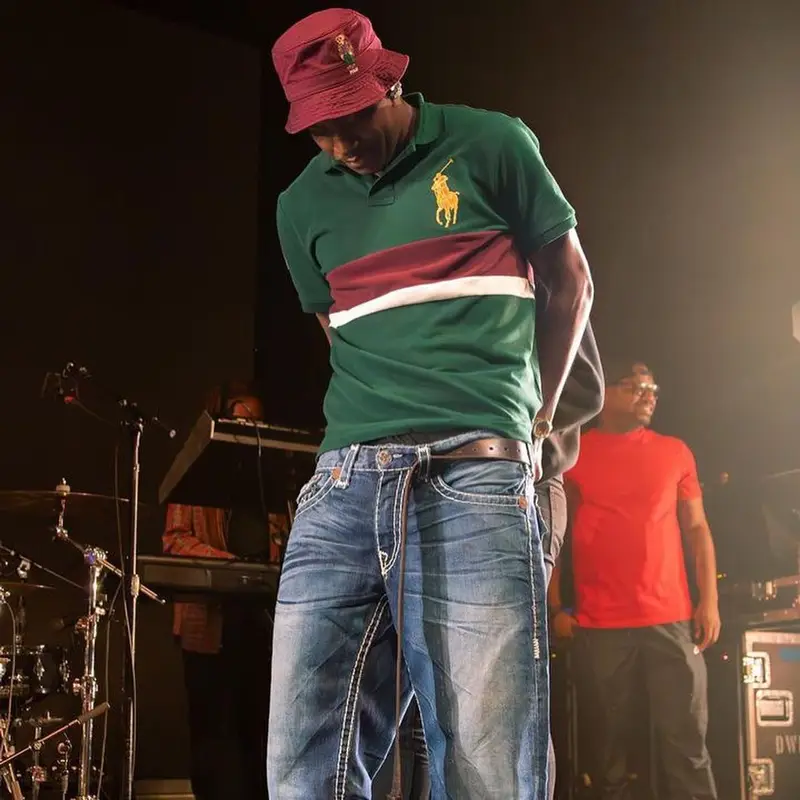 Lil Yachty outfit in True Religion, Timberland, and Polo Ralph Lauren, 2023