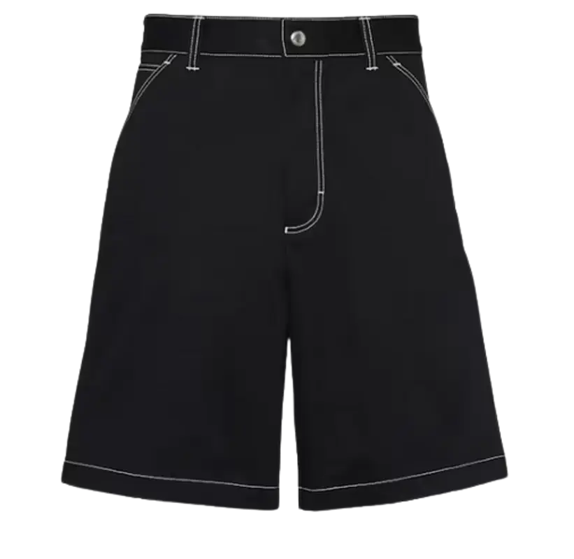 Prada Stretch Cotton Bermudas Shorts $1320