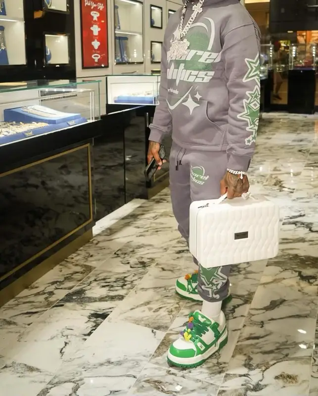 Lil Perfect outfit in Apparel Politics and Louis Vuitton, 2023