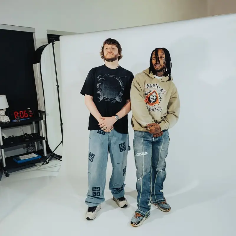 Murda Beatz outfit in Givenchy, Adidas, and Raf Simons, 2023