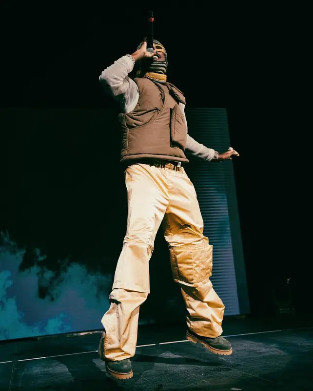 Lil Tjay outfit in Grouture, KidSuper, and Marni, 2023
