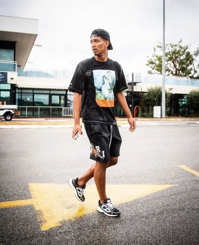 Jude Bellingham outfit in Heron Preston, Amiri, and Dior, 2023