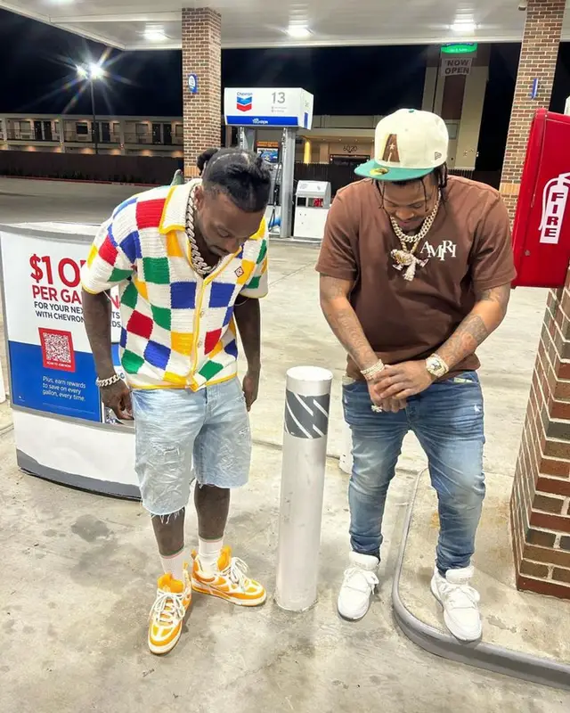 Sosamann outfit in Amiri and New Era, 2023