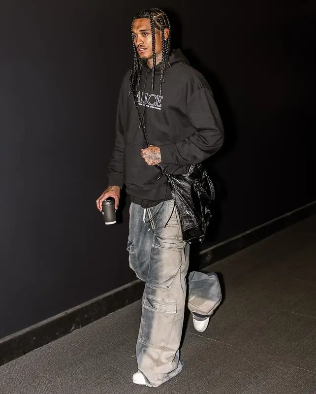 Jordan Clarkson outfit in Rick Owens and Balenciaga, 2023