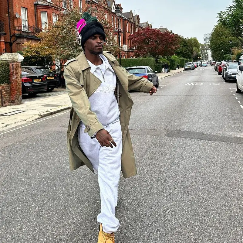 ASAP Nast outfit in Burberry, Places + Faces, and Beats by Dre, 2023