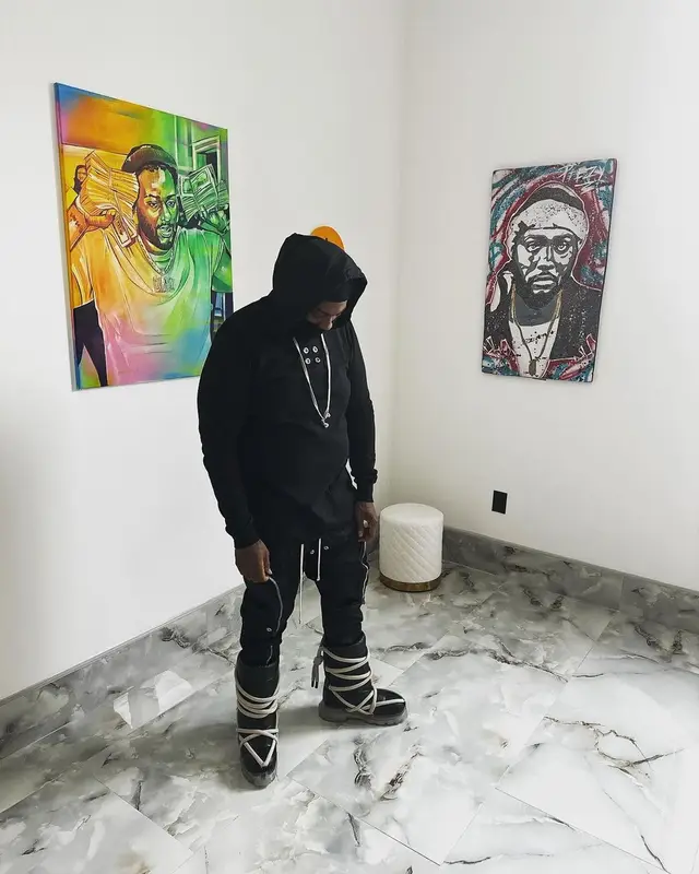 Peezy outfit in Rick Owens, 2023
