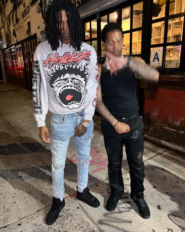 Sha Gz outfit in Amiri, Jordan, and Cartier, 2023