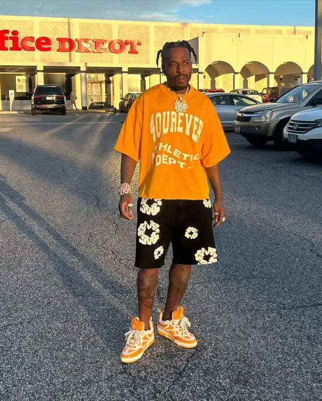 Sauce Walka outfit in Denim Tears and Louis Vuitton, 2023