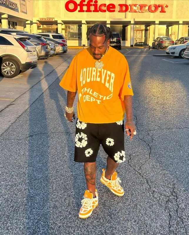Sauce Walka outfit in Denim Tears and Louis Vuitton, 2023