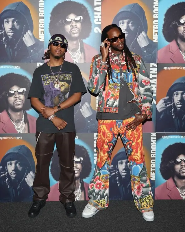 Metro Boomin outfit in Vintage, Jacques Marie Mage, and Marni, 2023
